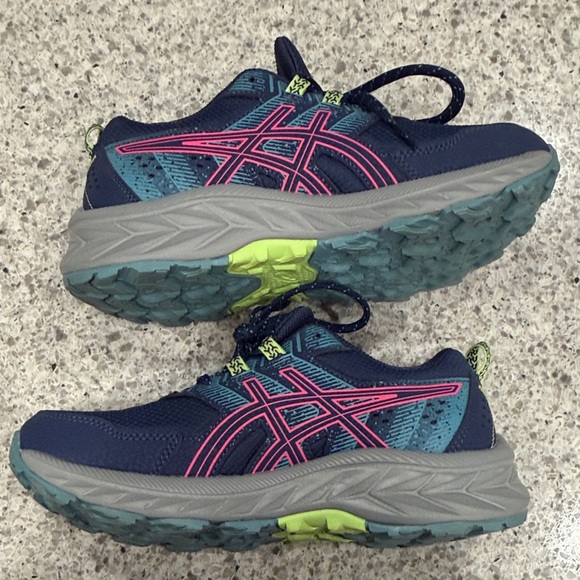 ASICS Gel-Venture 9 Deep Ocean (Blue) and Hot Pink Women’s Running Shoes Sz 5.5 - Picture 5 of 8